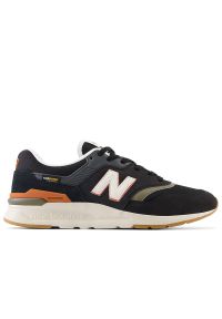 Buty męskie New Balance CM997HLP - czarne. Okazja: na co dzień. Zapięcie: sznurówki. Kolor: czarny. Materiał: materiał, syntetyk, skóra. Szerokość cholewki: normalna #1