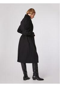Simple Płaszcz przejściowy PLD502-01 Czarny Relaxed Fit. Kolor: czarny. Materiał: syntetyk #4