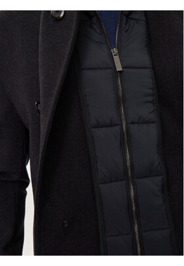 Bugatti Płaszcz zimowy 626328-69040 Granatowy Regular Fit. Kolor: niebieski. Materiał: syntetyk. Sezon: zima