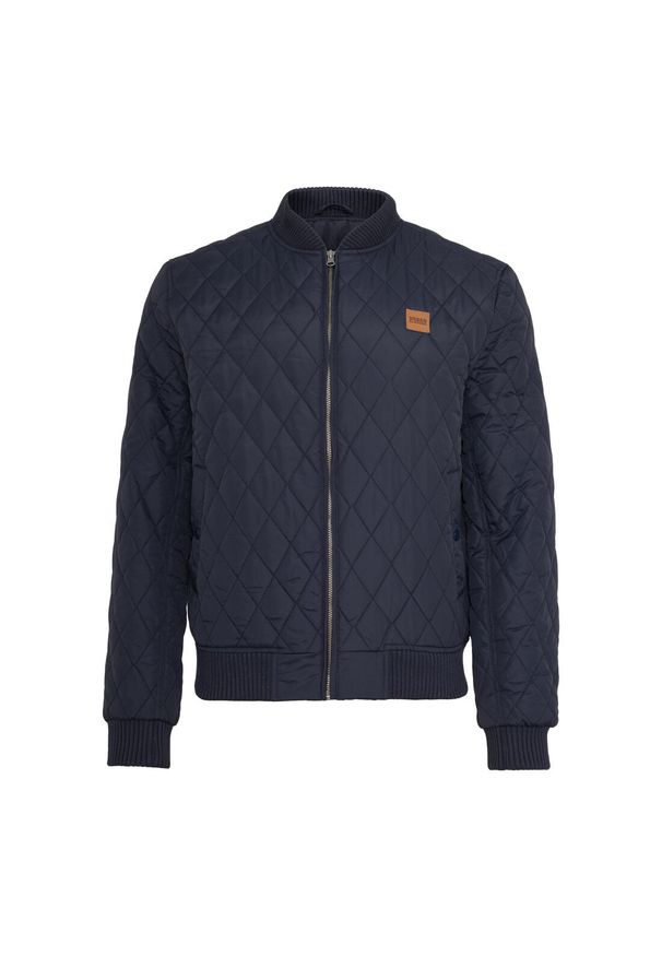 Urban Classics - Urban classic diamond nylon parka. Kolor: niebieski. Materiał: nylon. Sezon: zima