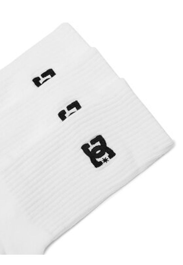 DC Shoes Skarpety długie AS_DC_01W_SS25 (3-PACK) Biały. Kolor: biały. Materiał: bawełna