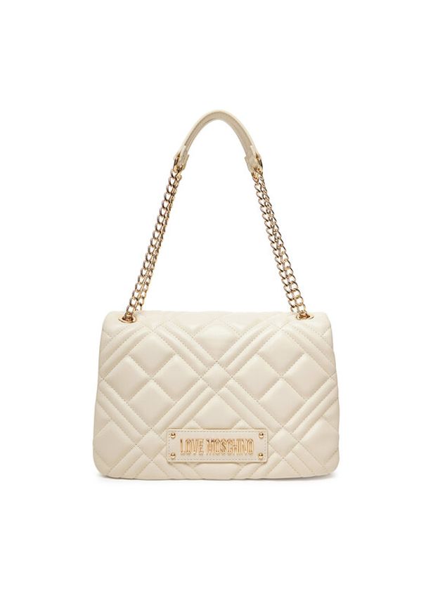 Love Moschino - LOVE MOSCHINO Torebka JC4153PP0MLA0110 Écru. Materiał: skórzane
