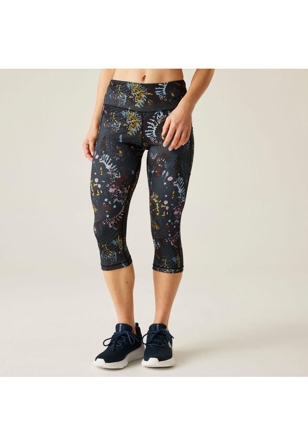 DARE 2B - Womens Influential II Soft Touch 3/4 Legging. Kolor: wielokolorowy. Materiał: poliester. Sport: fitness