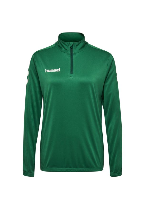 Bluza damska Hummel hmlCORE Poly Half Zip. Kolor: zielony, biały, wielokolorowy. Sport: piłka nożna