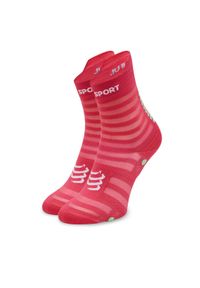 Compressport Skarpety wysokie unisex Pro Racing V4.0 Trail XU00050B Różowy. Kolor: różowy. Materiał: materiał