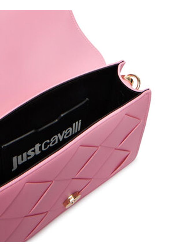 Just Cavalli Torebka 80RA4BM3 Różowy. Kolor: różowy. Materiał: skórzane