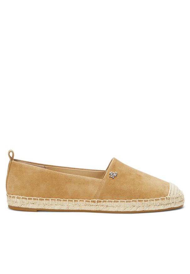 Lauren Ralph Lauren Espadryle 802943069001 Brązowy. Kolor: brązowy. Materiał: skóra, zamsz