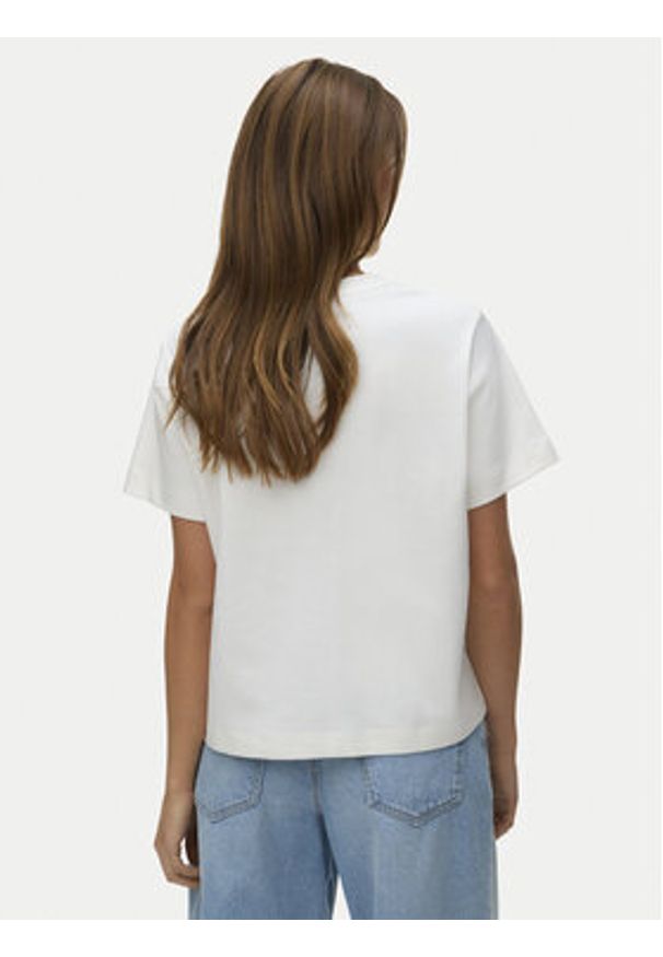 Vero Moda T-Shirt Sara 10311633 Biały Regular Fit. Kolor: biały. Materiał: bawełna