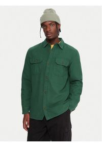 Quiksilver Koszula Husson EQYWT04668 Zielony Regular Fit. Kolor: zielony. Materiał: bawełna