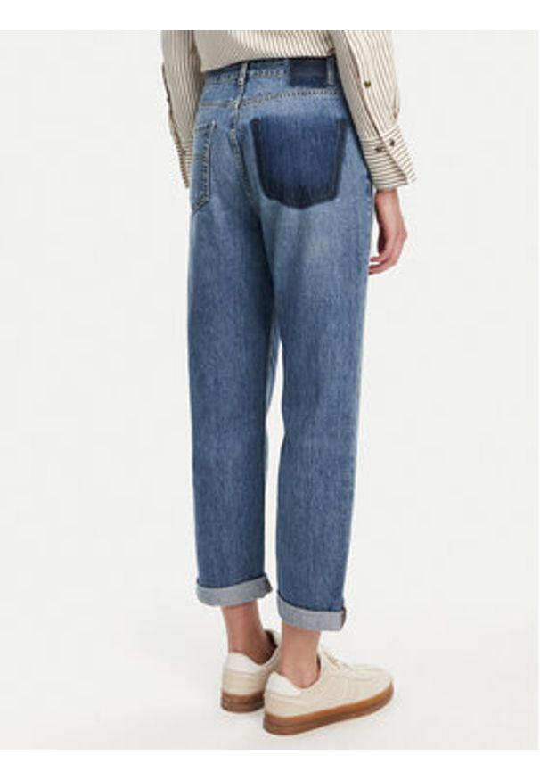 Marella Jeansy Tomboy 2523186074 Niebieski Loose Fit. Kolor: niebieski
