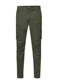 Petrol Industries Spodnie materiałowe M-3030-TRO581 Zielony Slim Fit. Kolor: zielony. Materiał: bawełna #5