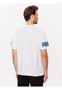 Puma T-Shirt Power Colourblock 673321 Biały Relaxed Fit. Kolor: biały. Materiał: bawełna #4