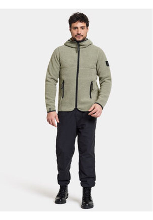 Didriksons Bluza Bror Usx Fz 3 504860 Zielony Standard Fit. Kolor: zielony. Materiał: syntetyk