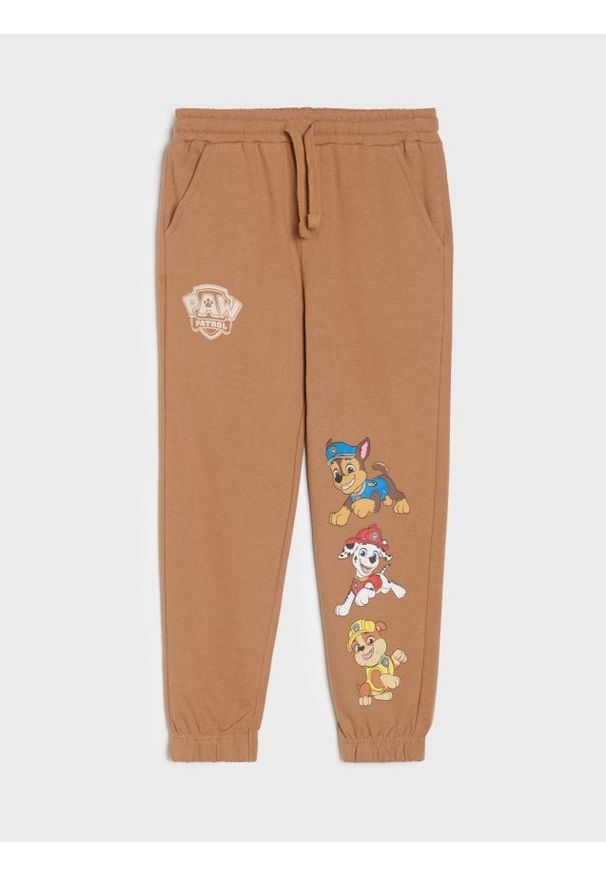 Sinsay - Spodnie jogger PAW Patrol - brązowy. Kolor: brązowy
