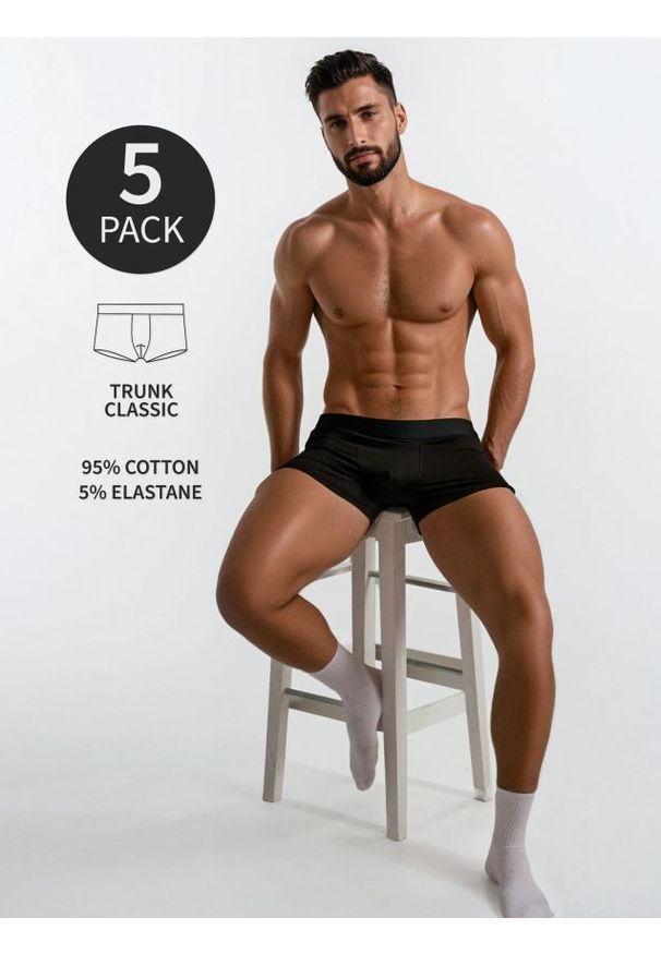 Sinsay - Bawełniane bokserki classic 5 pack - wielobarwny. Materiał: bawełna