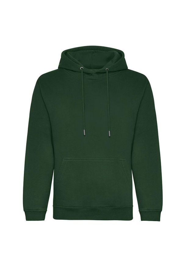 AWDIS - Organiczna Bluza Z Kapturem Unisex Dla Dorosłych. Typ kołnierza: kaptur. Kolor: zielony