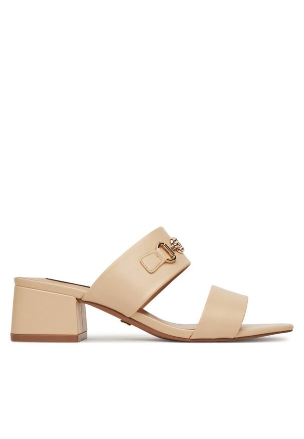 Klapki Nine West. Kolor: beżowy