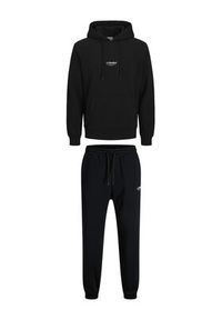Jack & Jones - Jack&Jones Dres Soho 12288673 Czarny Relaxed Fit. Kolor: czarny. Materiał: bawełna