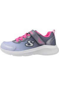 skechers - Tenisówki Skechers Model Sole Swifters - Cutie Walk Kolor Niebieski. Kolor: niebieski. Materiał: syntetyk, tkanina. Model: Skechers Sport. Sport: turystyka piesza