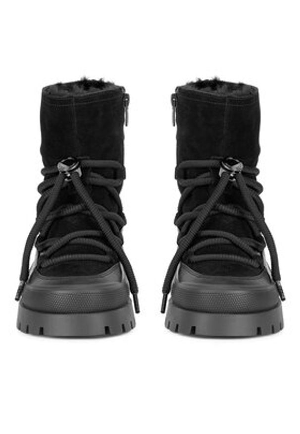 MEXX Botki MI001714043W Czarny. Kolor: czarny. Materiał: zamsz, skóra