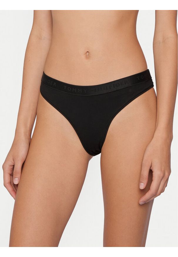 TOMMY HILFIGER - Tommy Hilfiger Stringi UW0UW06260 Czarny. Kolor: czarny