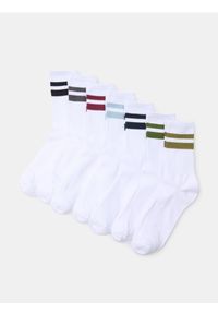 Sinsay - Prążkowane skarpetki 7 pack - wielobarwny. Materiał: prążkowany #1