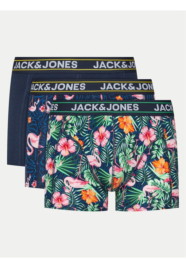 Jack & Jones - Jack&Jones Komplet 3 par bokserek Jacpink 12255833 Kolorowy. Materiał: bawełna. Wzór: kolorowy