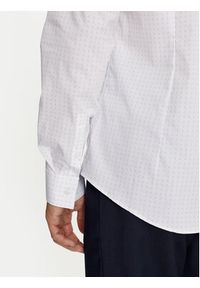 Calvin Klein Koszula K10K113163 Biały Slim Fit. Kolor: biały. Materiał: bawełna #4