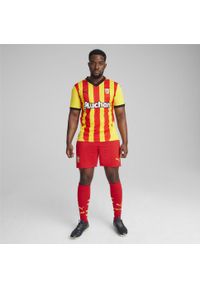 Puma - Męska koszulka domowa RC Lens 24/25 PUMA Pelé Yellow Red. Kolor: żółty, wielokolorowy, czerwony