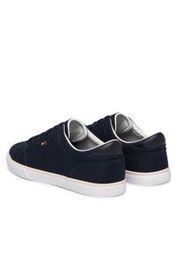 TOMMY HILFIGER - Tommy Hilfiger Sneakersy Th Low Profile Vulc Canvas FW0FW09102 Granatowy. Kolor: niebieski. Materiał: materiał #6