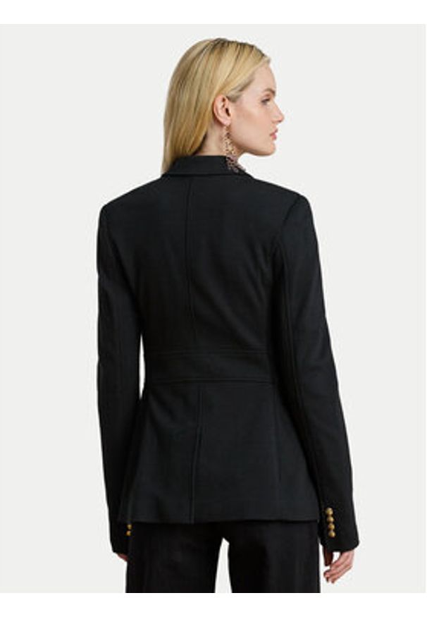 Lauren Ralph Lauren - LAUREN RALPH LAUREN Marynarka 200980022001 Czarny Slim Fit. Kolor: czarny. Materiał: bawełna