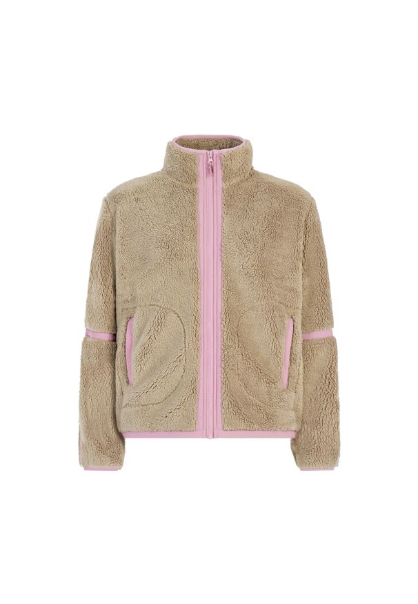 Polar damski zapinany na zamek Protest Red. Kolor: różowy. Materiał: polar