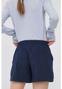 Helly Hansen szorty outdoorowe Thalia 2 damskie kolor granatowy gładkie medium waist. Kolor: niebieski. Materiał: materiał. Wzór: gładki #4