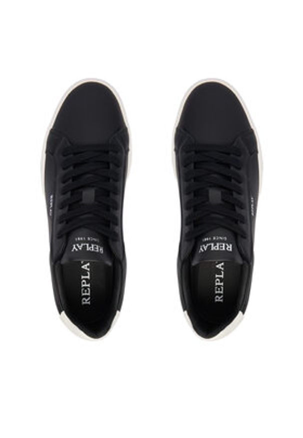 Replay - REPLAY Sneakersy GMZ7D .000.C0001L Czarny. Kolor: czarny. Materiał: skóra