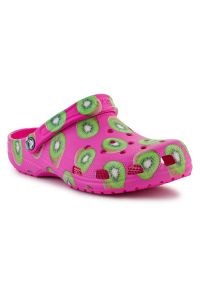 Klapki Crocs Classic Hyper Real Clog W 208343-312 różowe. Okazja: na co dzień. Kolor: różowy. Materiał: materiał. Styl: casual, wakacyjny #3