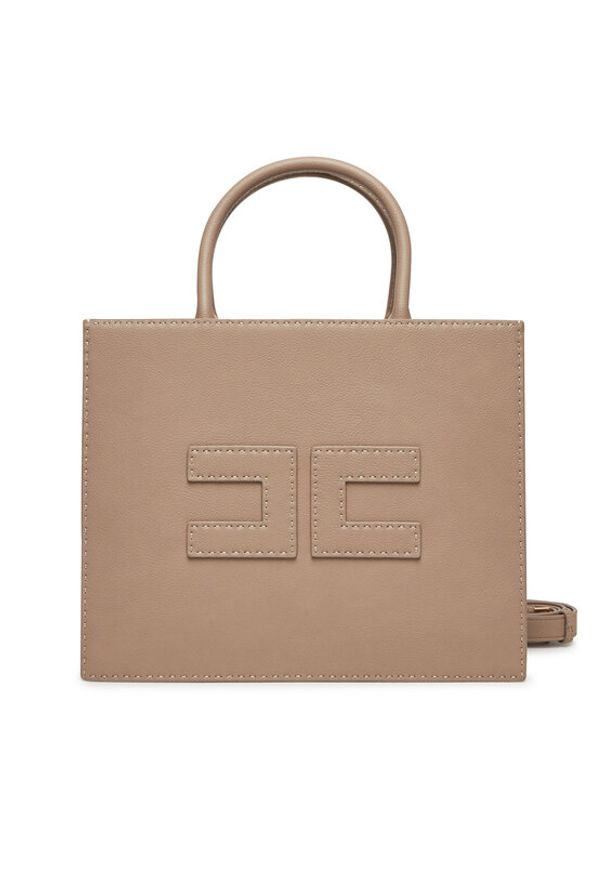 Elisabetta Franchi Torba q-roa-36119 Szary. Kolor: beżowy. Materiał: skórzane