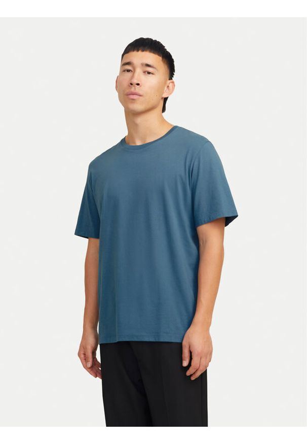 Jack & Jones T-Shirt Organic Basic 12156101 Niebieski Standard Fit. Kolor: niebieski. Materiał: bawełna