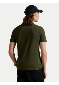 Polo Ralph Lauren T-Shirt 710671438180 Zielony Custom Slim Fit. Typ kołnierza: polo. Kolor: zielony. Materiał: bawełna #5