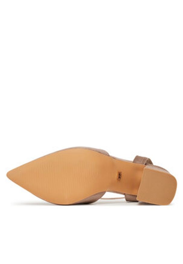 DeeZee Czółenka HTA917-2A Beżowy. Kolor: beżowy. Materiał: materiał