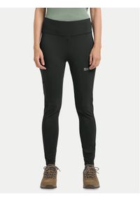 Jack Wolfskin Legginsy Klintal 1508901 Czarny Slim Fit. Kolor: czarny. Materiał: syntetyk #1