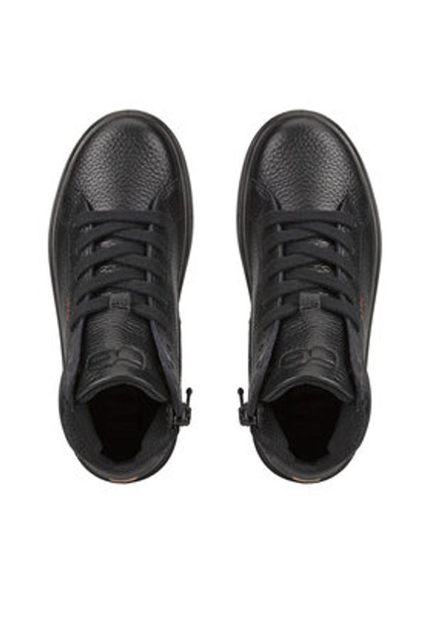 ecco - ECCO Sneakersy Soft 60 K 71382201001 Czarny. Kolor: czarny. Materiał: skóra