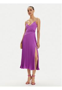 Nissa Sukienka koktajlowa RS14816 Fioletowy Regular Fit. Kolor: fioletowy. Materiał: syntetyk. Styl: wizytowy #5