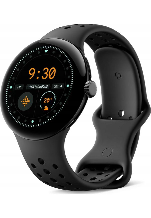 GOOGLE - Smartwatch Google Pixel Watch 3 (45mm) WiFi obsidian. Rodzaj zegarka: smartwatch