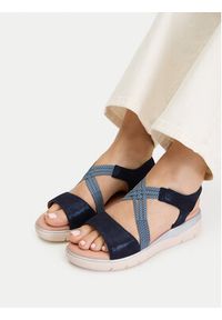 Go Soft Sandały CEO-WB-TEYLOR-07 Granatowy. Kolor: niebieski. Materiał: skóra, zamsz #2