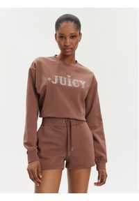 Juicy Couture Bluza Cristabelle Rodeo JCBAS223824 Brązowy Regular Fit. Kolor: brązowy. Materiał: bawełna