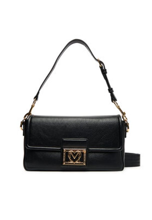 Love Moschino - LOVE MOSCHINO Torebka JC4086PP1NLI0000 Czarny. Kolor: czarny. Materiał: skórzane