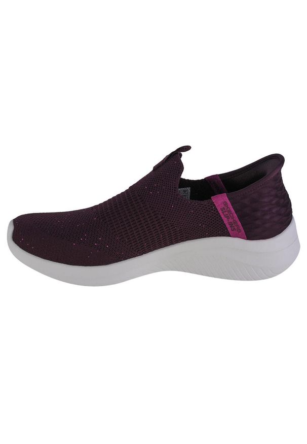 skechers - Buty sportowe Sneakersy damskie, Skechers Ultra Flex 3.0-Shiny Night Slip-Ins. Kolor: czerwony, wielokolorowy, brązowy. Sport: turystyka piesza