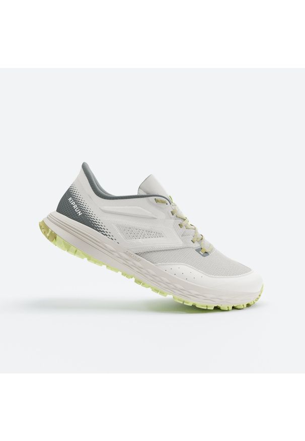 KIPRUN - Buty do biegania w terenie męskie Kiprun TR2. Zapięcie: sznurówki. Kolor: biały, zielony, żółty, wielokolorowy. Materiał: kauczuk. Sport: bieganie