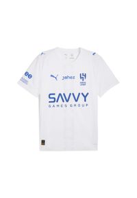Puma - Męska koszulka wyjazdowa Al-Hilal SFC 25/26 PUMA White Blue Intense. Kolor: niebieski, wielokolorowy, biały. Sport: piłka nożna