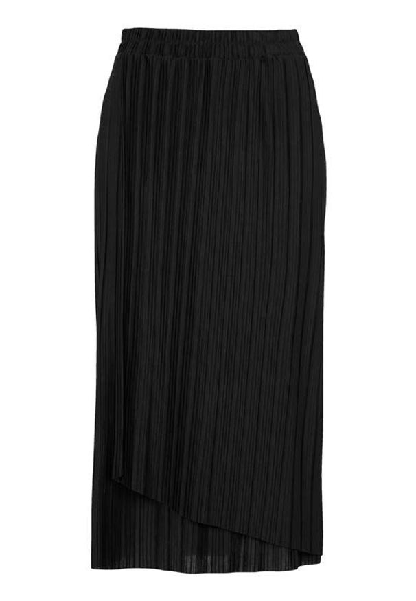 Soyaconcept Plisowana spódnica dżersejowa Kirit Czarny female czarny L (42). Kolor: czarny. Materiał: jersey. Styl: elegancki, klasyczny
